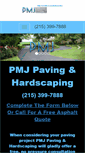 Mobile Screenshot of pmjpaving.com